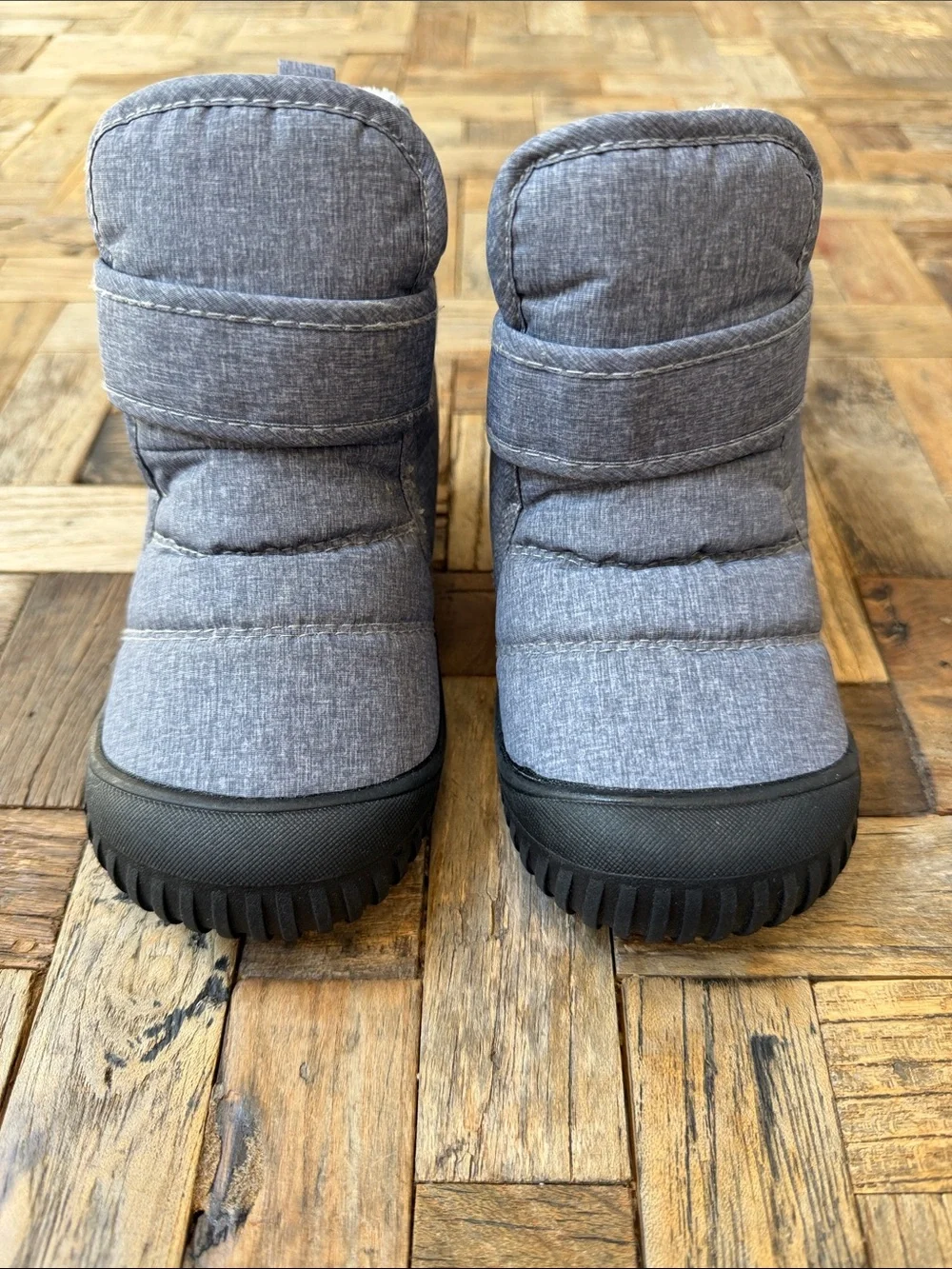 Jan & Jul Kids Toasty-Dry Booties Insulated Ankle Boots in Heather Gray Toddler